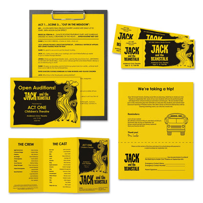 Astrobrights Color Paper, 24 lb Bond Weight, 11 x 17, Solar Yellow, 500/Ream