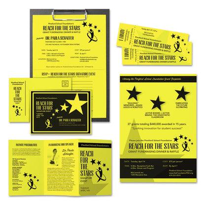 Astrobrights Color Cardstock, 65 lb Cover Weight, 8.5 x 11, Lift-Off Lemon, 250/Pack