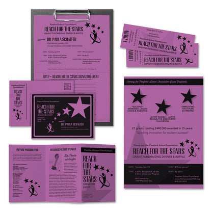 Astrobrights Color Cardstock, 65 lb Cover Weight, 8.5 x 11, Planetary Purple, 250/Pack