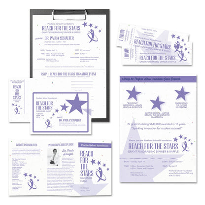 Astrobrights Color Cardstock, 65 lb Cover Weight, 8.5 x 11, Stardust Flecked White, 250/Pack