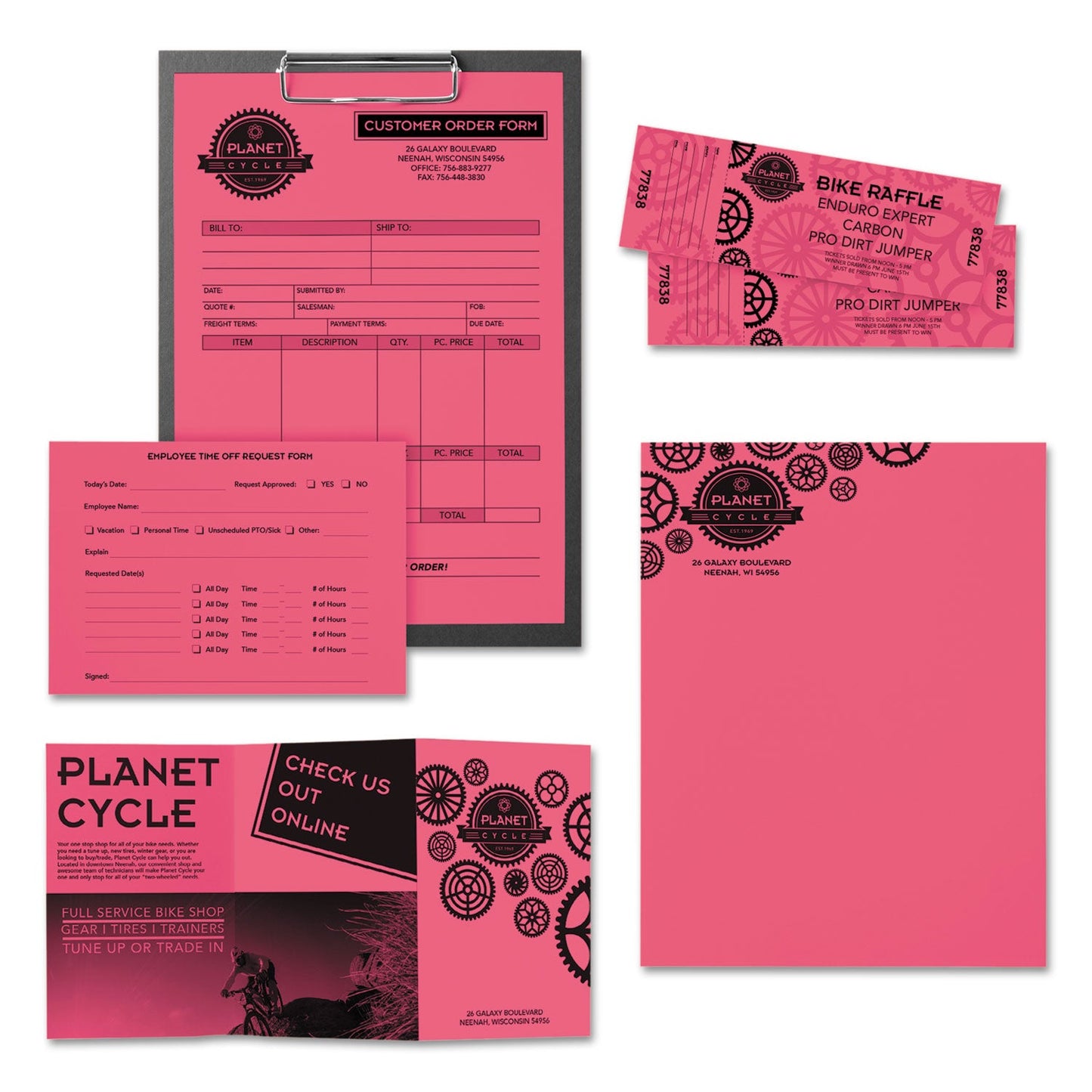 Astrobrights Color Paper, 24 lb Bond Weight, 8.5 x 11, Plasma Pink, 500/Ream