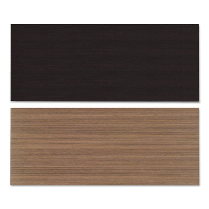 Alera Reversible Laminate Table Top, Rectangular, 71.5w x 29.5d, Espresso/Walnut