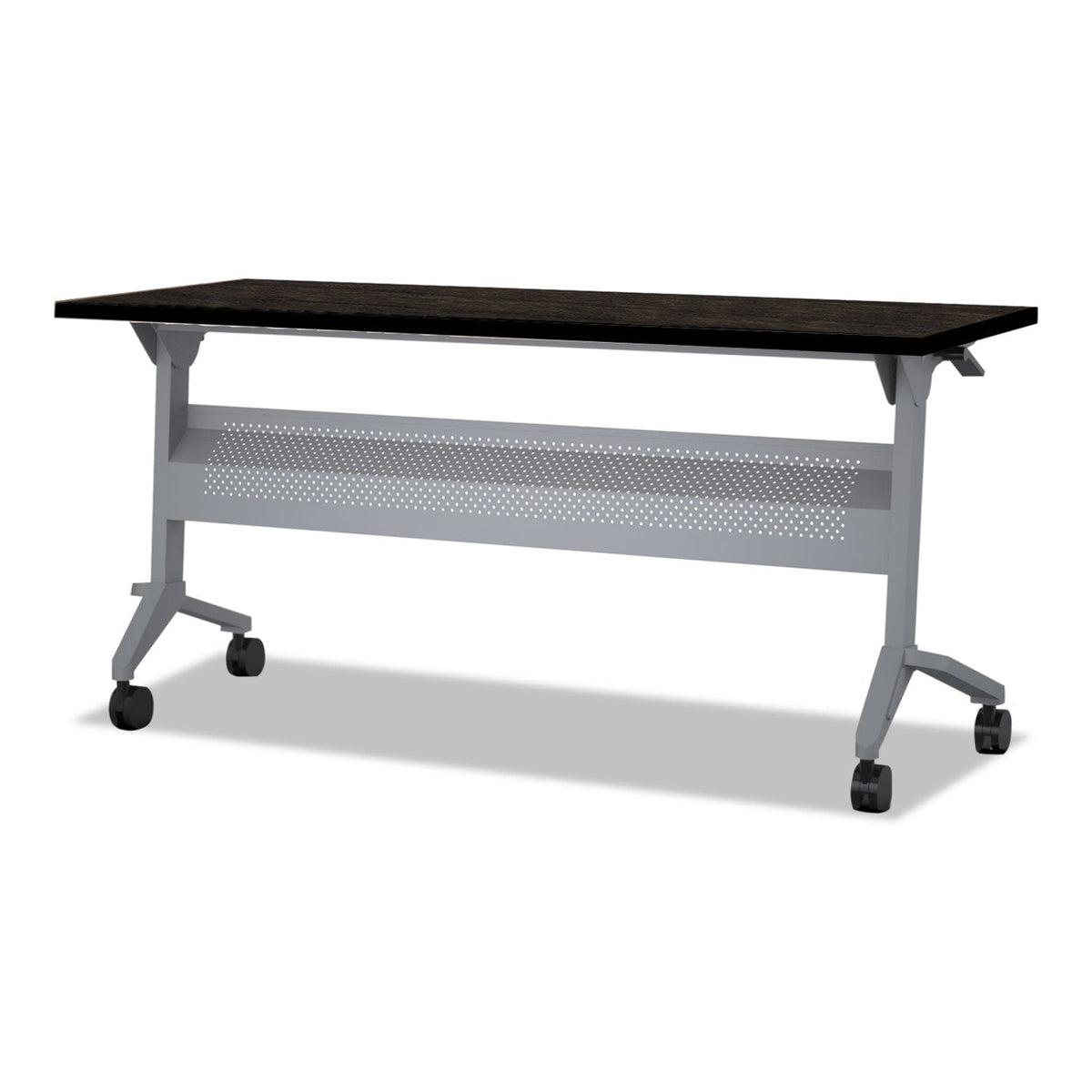 Safco Flip-n-Go Table Top, Rectangular, 48w x 24d, Mocha