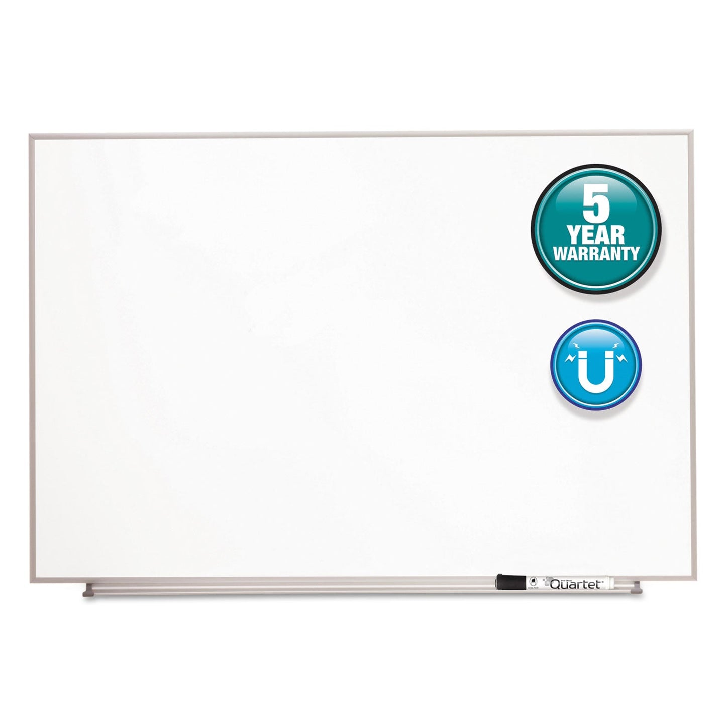 Quartet Matrix Magnetic Boards, Painted Steel, 23 x 16, White, Aluminum Frame