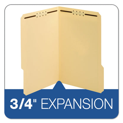 Pendaflex Top Tab Fastener Folder, 2 Fasteners, Legal Size, Manila Exterior, 50/Box