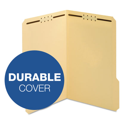 Pendaflex Top Tab Fastener Folder, 2 Fasteners, Legal Size, Manila Exterior, 50/Box