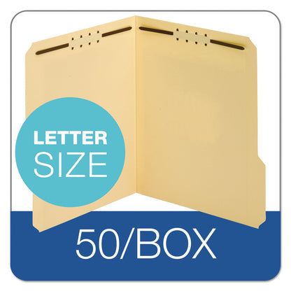Pendaflex Top Tab Fastener Folder, 2 Fasteners, Letter Size, Manila Exterior, 50/Box
