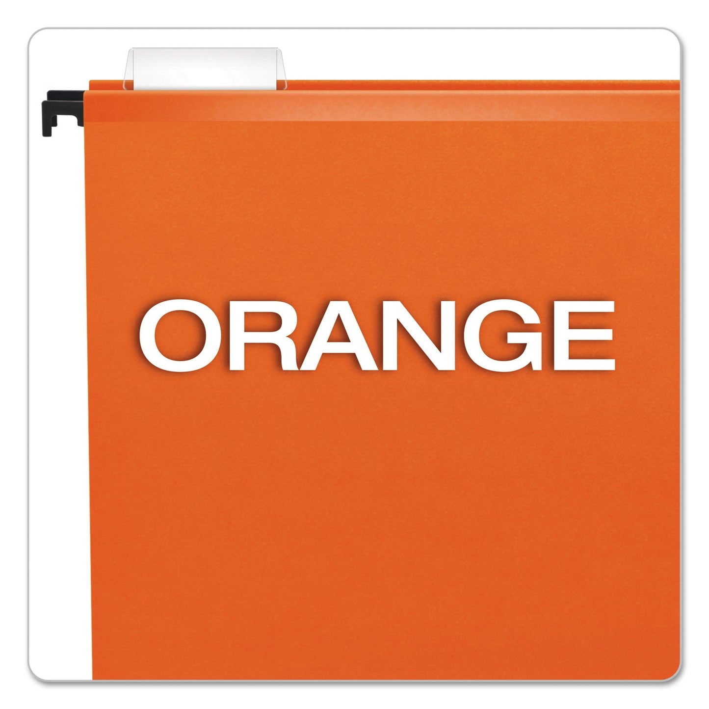 Pendaflex SureHook Hanging Folders, Letter Size, 1/5-Cut Tabs, Orange, 20/Box