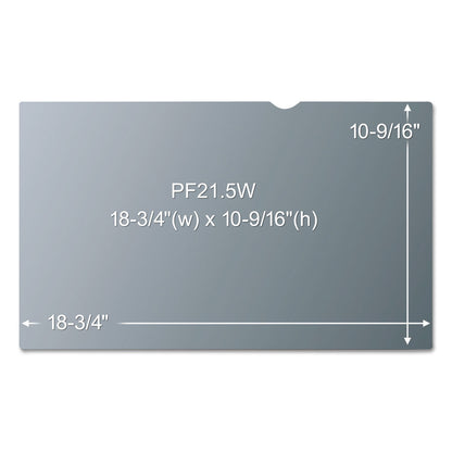 3M Antiglare Frameless Filter for 21.5" Widescreen Monitor, 16:9 Aspect Ratio