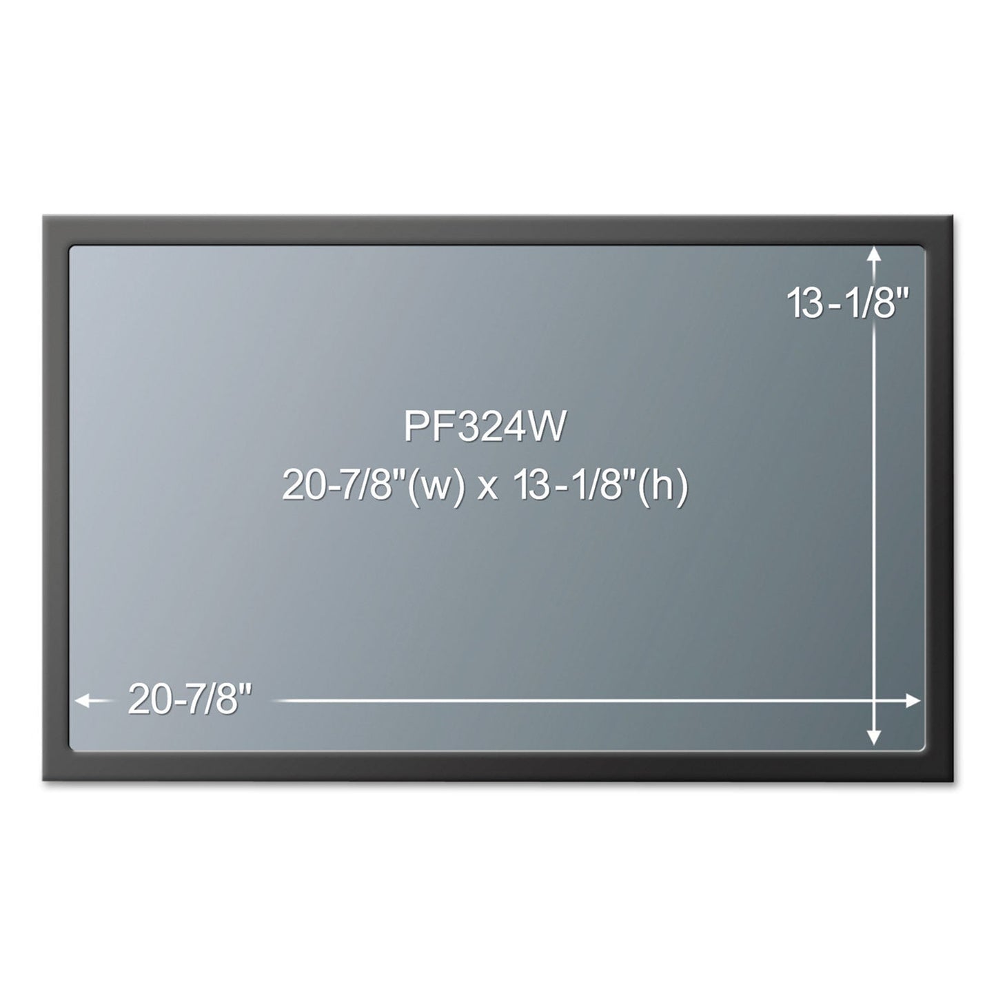3M Framed Desktop Monitor Privacy Filter for 23.6" to 24" Widescreen LCD, 16:10