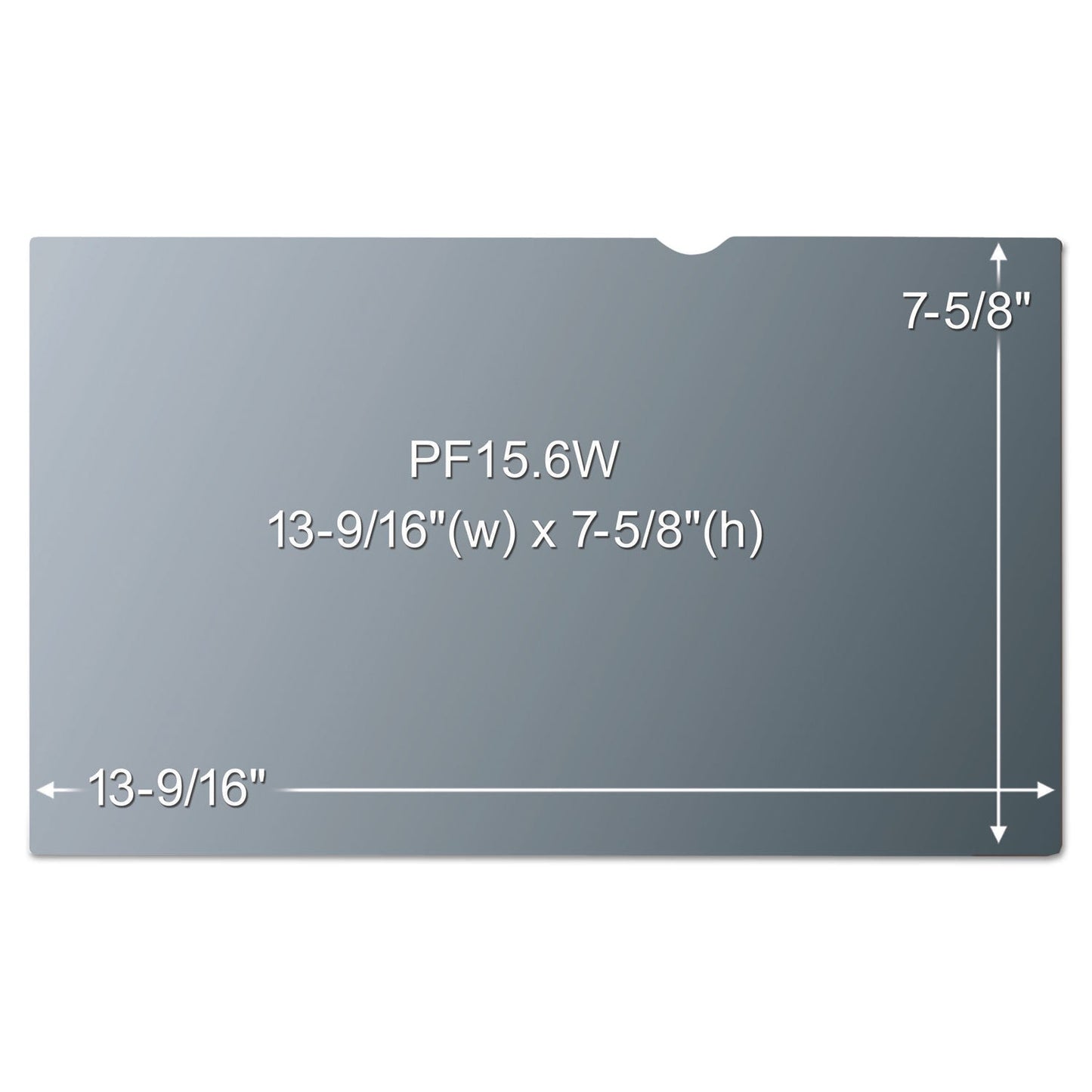 3M Frameless Blackout Privacy Filter for 14" Widescreen Laptop, 16:9 Aspect Ratio