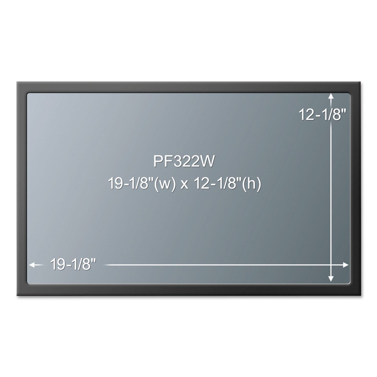 3M Framed Desktop Monitor Privacy Filter for Widescreen 21.5"-22" LCD/21" CRT 16:10