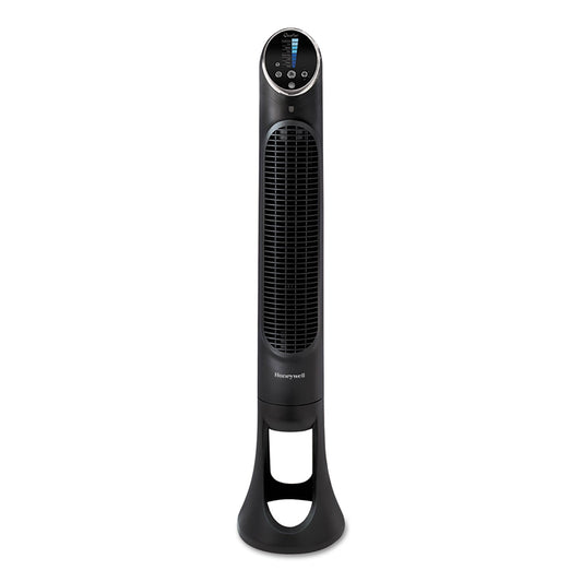Honeywell QuietSet 8-Speed Whole-Room Tower Fan, 10w x 40h, Black