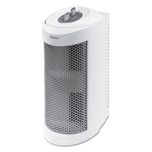 Holmes Allergen Remover Air Purifier Mini-Tower, 204 sq ft Room Capacity, White