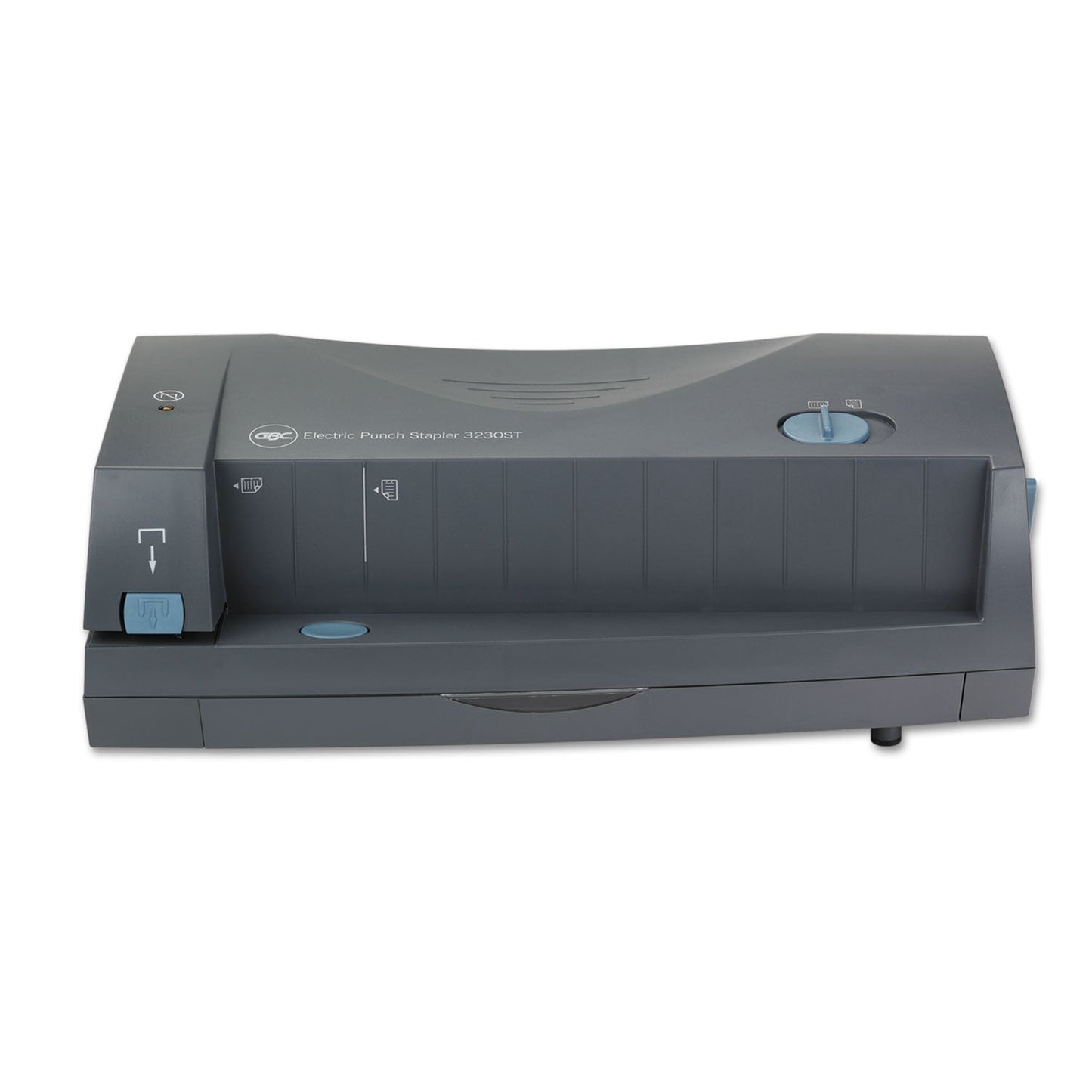 GBC 24-Sheet 3230 Electric Two- to Three-Hole Adjustable Punch, 9/32" Holes, Gray