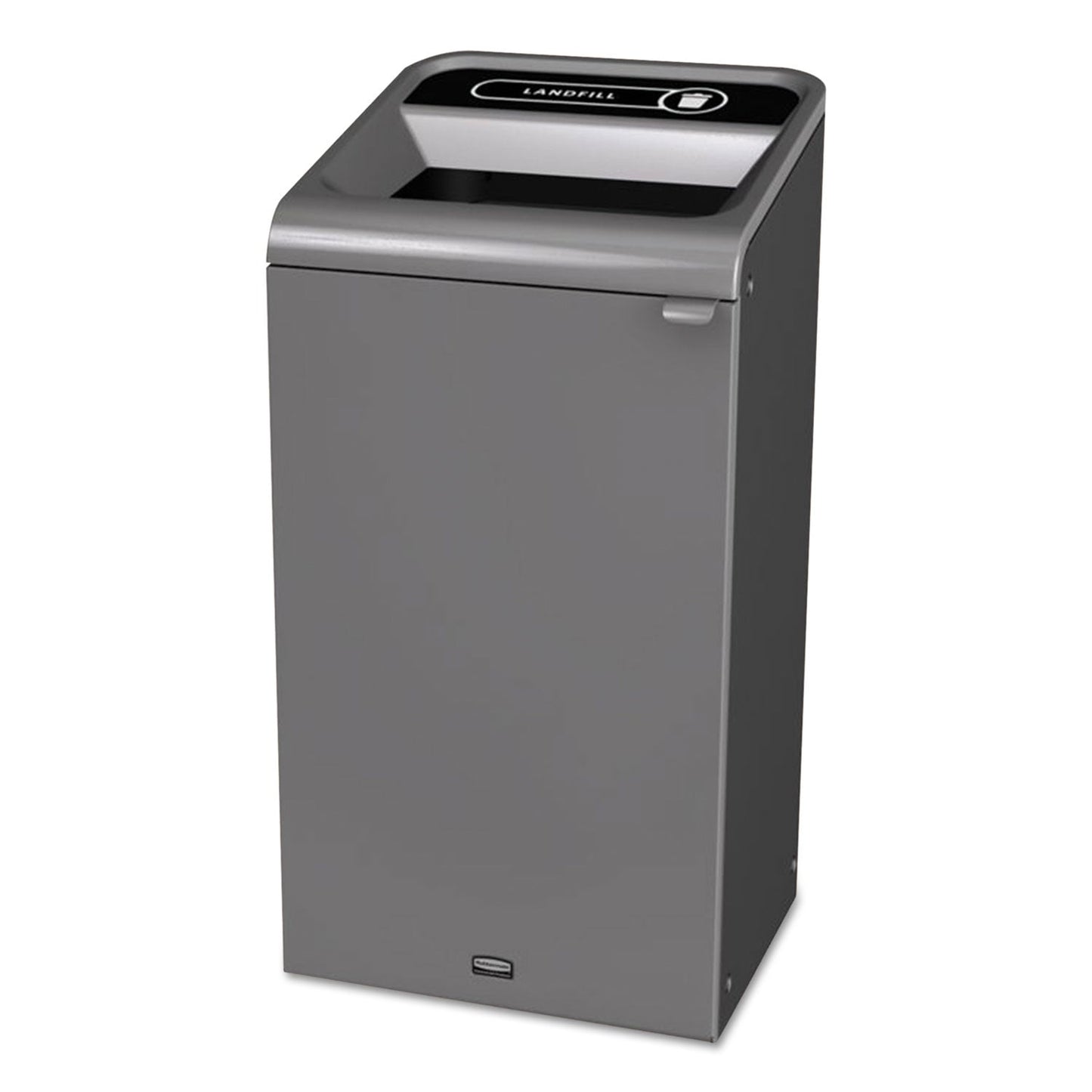 Rubbermaid Configure Indoor Recycling Waste Receptacle, 23 gal, Gray, Landfill