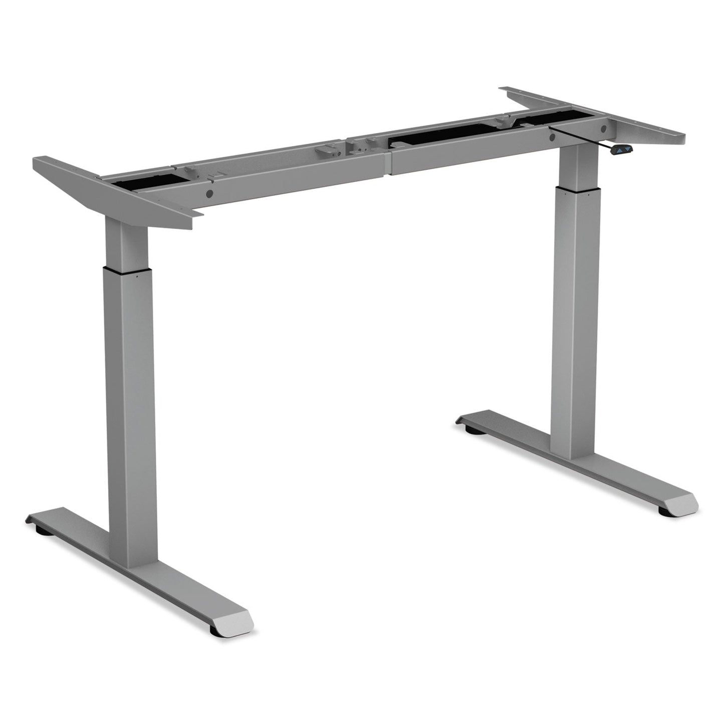 Alera 2-Stage Electric Adjustable Table Base, 48 to 72w x 24 to 36d x 27.5 to 47.2h, Gray