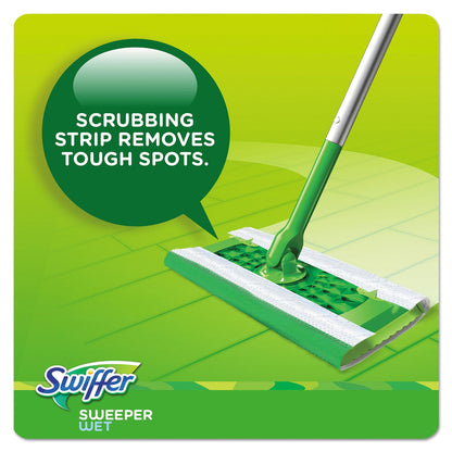 Swiffer Wet Refill Cloths, 10 x 8, Open Window Fresh, Cloth, White, 12/Tub, 12 Tubs/Carton