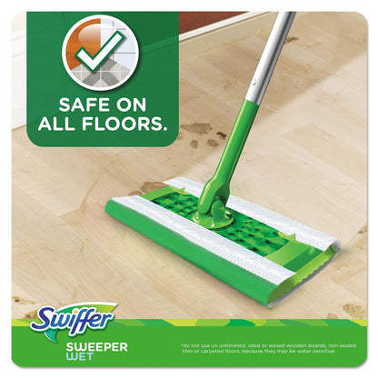 Swiffer Wet Refill Cloths, 10 x 8, Open Window Fresh, Cloth, White, 12/Tub, 12 Tubs/Carton
