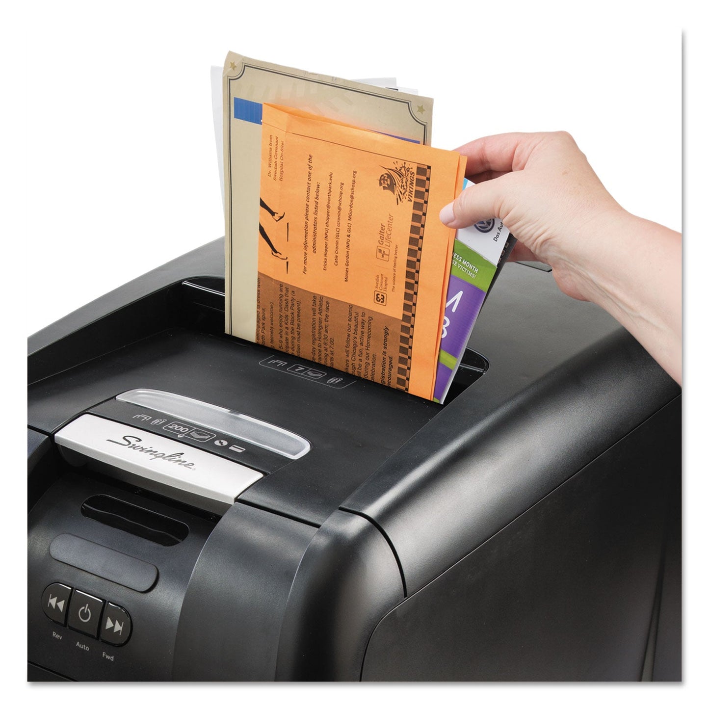GBC Stack-and-Shred 230XL Auto Feed Super Cross-Cut Shredder Value Pack, 230 Auto/7 Manual Sheet Capacity