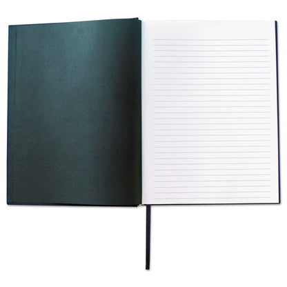 Universal Casebound Hardcover Notebook, 1 Subject, Wide/Legal Rule, Dark Blue Cover, 10.25 x 7.63, 150 Sheets