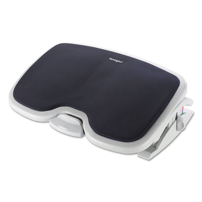 Kensington SoleMate Comfort Footrest with SmartFit System, 21.5w x 14d x 3.5 to 5h, Gray/Black