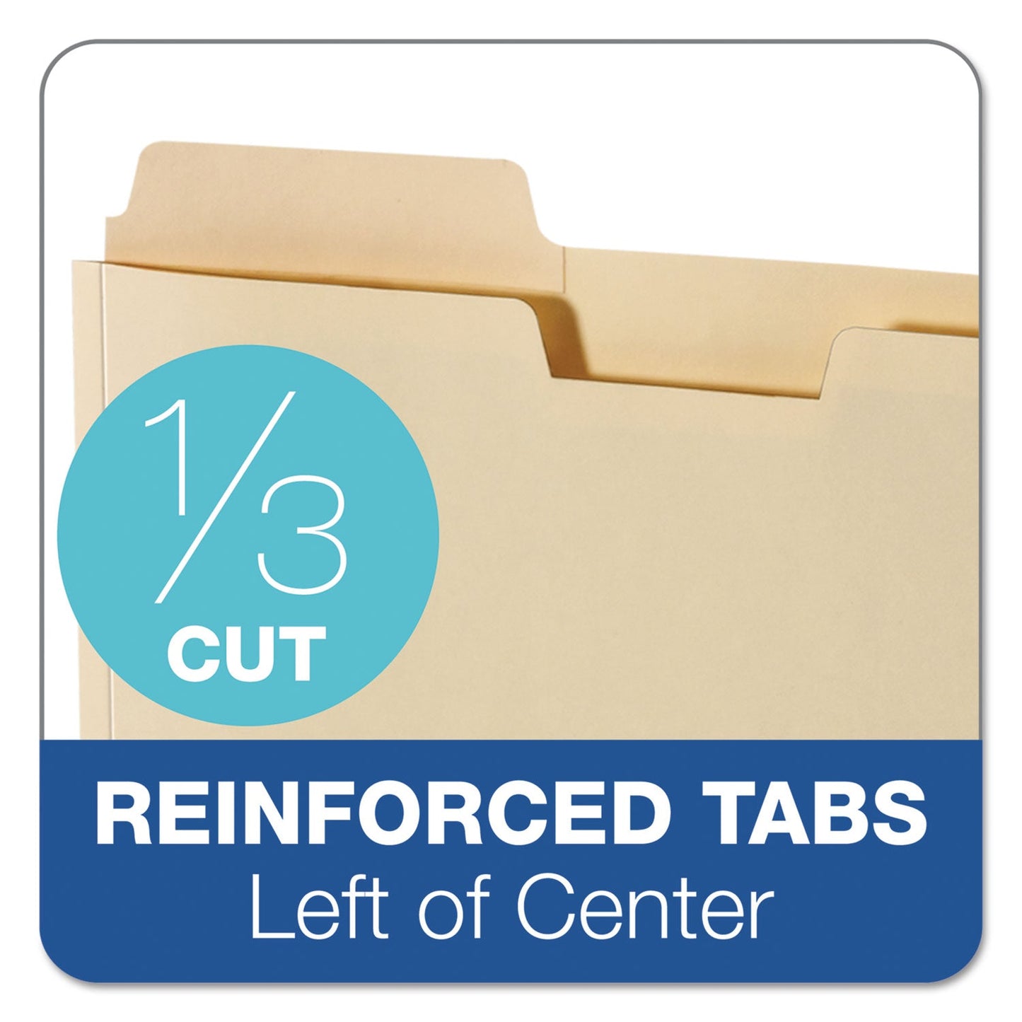 Pendaflex File Folder Pocket, 0.75" Expansion, Letter Size, Manila, 10/Pack