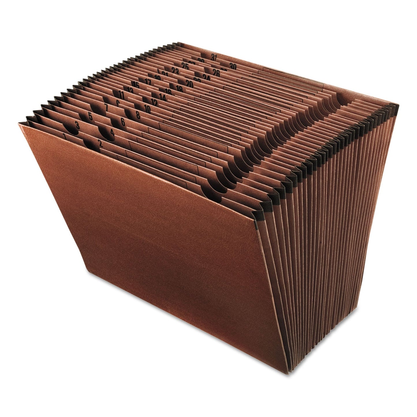Pendaflex Earthwise by Pendaflex Recycled Indexed Expanding File, 31 Sections, 1/31-Cut Tabs, Letter Size, Red Fiber