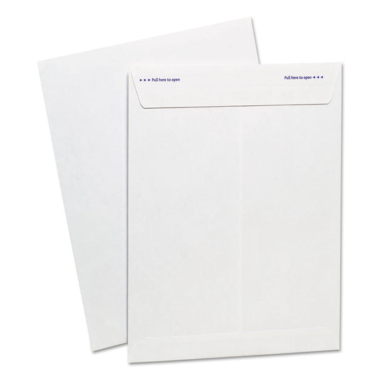 Ampad Gold Fibre Fastrip Release and Seal Catalog Envelope, #10 1/2, Cheese Blade Flap, Self-Adhesive Closure, 9 x 12, White,100/BX