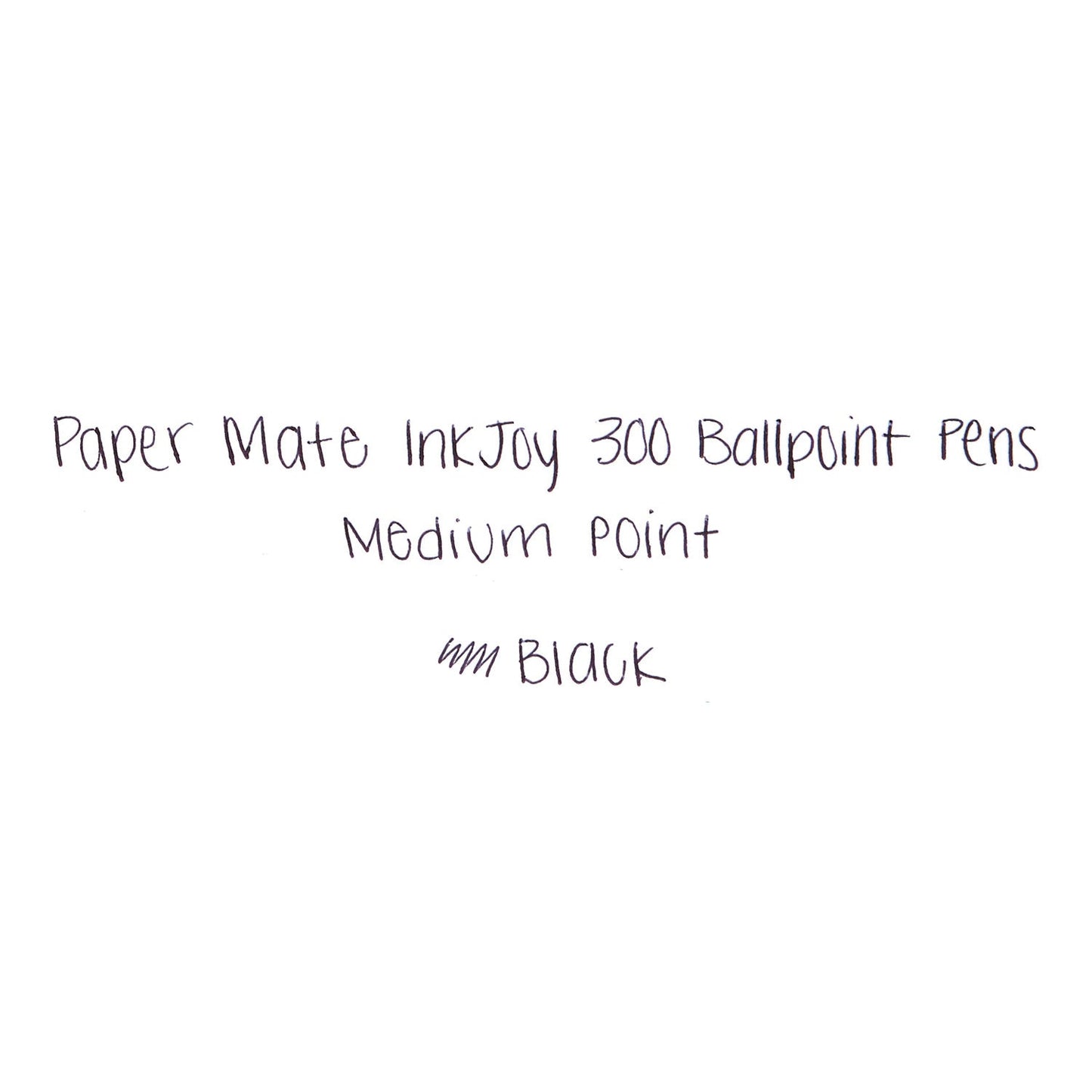 Paper Mate InkJoy 300 RT Ballpoint Pen, Refillable, Retractable, Medium 1 mm, Black Ink, Smoke Barrel, 36/Box