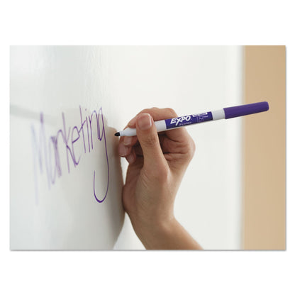 EXPO Low-Odor Dry-Erase Marker Value Pack, Fine Bullet Tip, Black, 36/Box