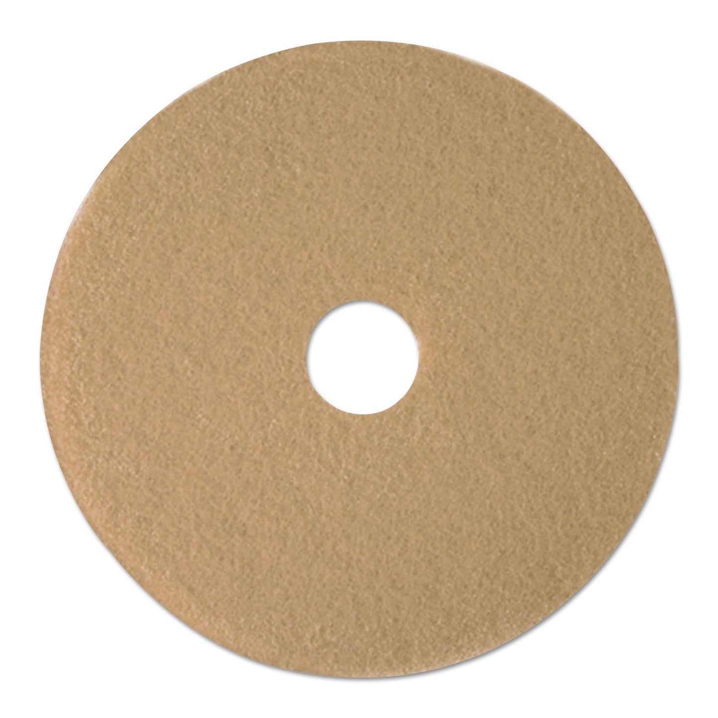 Boardwalk Burnishing Floor Pads, 19" Diameter, Tan, 5/Carton