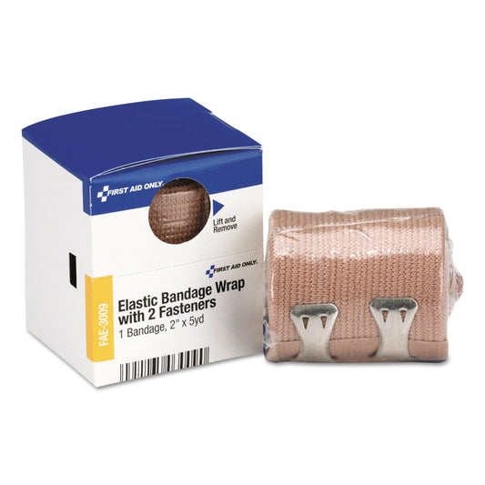 First Aid Only SmartCompliance Elastic Bandage Wrap, 2" x 5 yds, Latex-Free