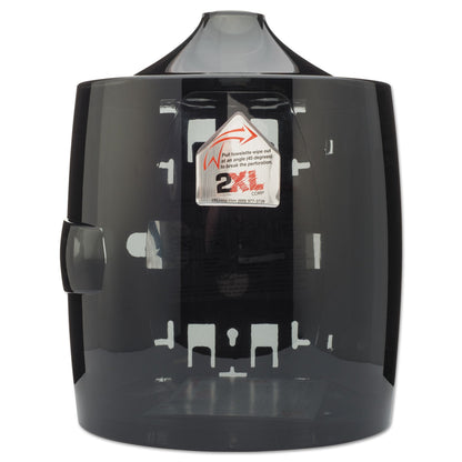 2XL Contemporary Wall Mount Wipe Dispenser, 11 x 11 x 13, Smoke Gray
