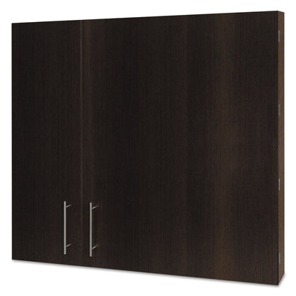 MasterVision Conference Cabinet, Porcelain Magnetic, Dry Erase, 48 x 48, Ebony