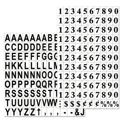MasterVision Interchangeable Magnetic Board Accessories, Letters, Black, 0,75"h