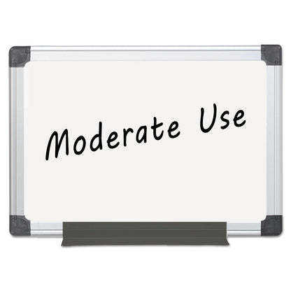 MasterVision Value Melamine Dry Erase Board, 24 x 36, White, Aluminum Frame