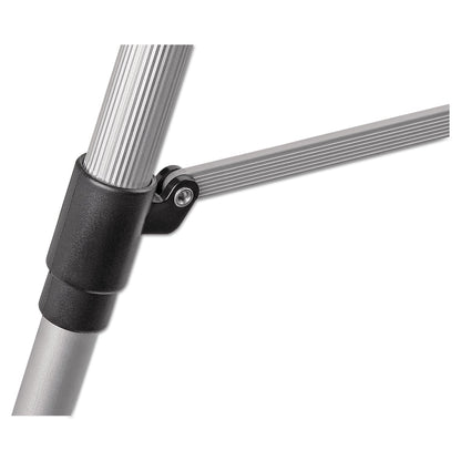 MasterVision Telescoping Tripod Display Easel, Adjusts 35" to 64" High, Metal, Silver