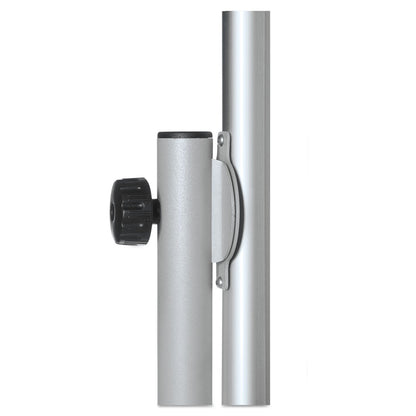 MasterVision Magnetic Reversible Mobile Easel, Vertical Orientation, 35.4" x 47.2", Board, 80" Tall Easel, White/Silver