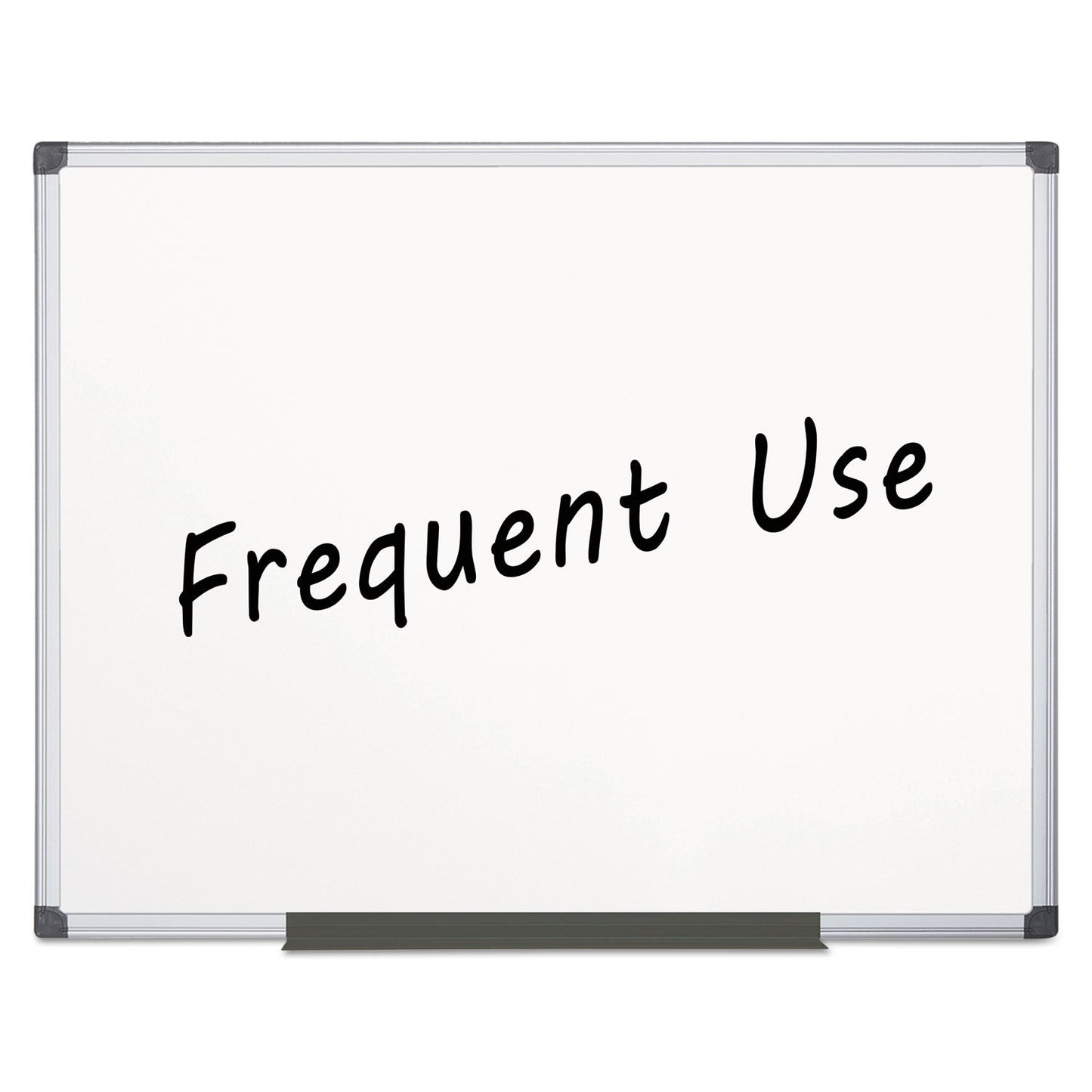 MasterVision Value Lacquered Steel Magnetic Dry Erase Board, 48 x 72, White, Aluminum Frame