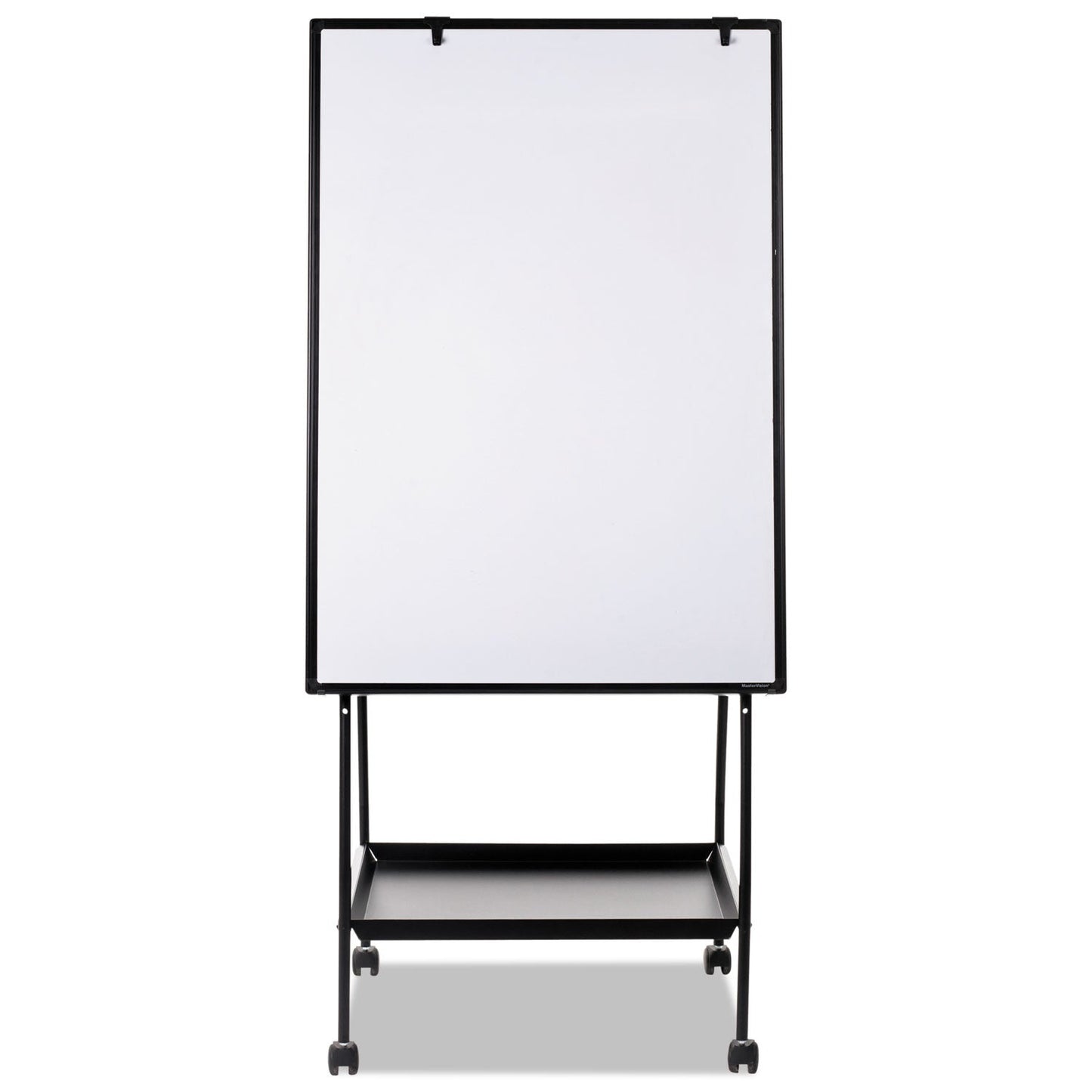 MasterVision Creation Station Dry Erase Board, 29 1/2 x 74 7/8, Black Frame