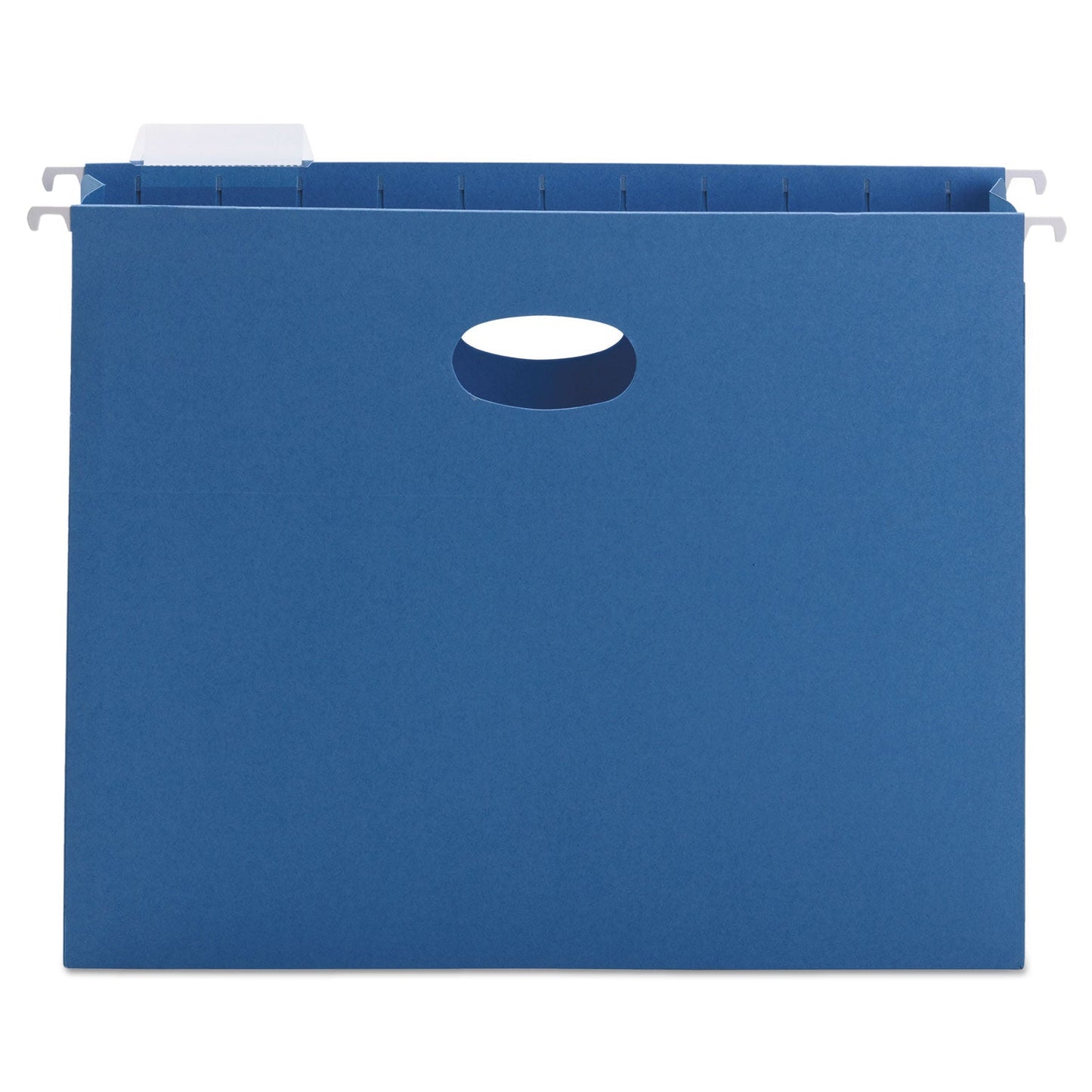 Smead Hanging Pockets with Full-Height Gusset, 1 Section, 2" Capacity, Letter Size, 1/5-Cut Tabs, Sky Blue, 25/Box