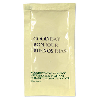 Good Day Conditioning Shampoo, Fresh, 0.25 oz Tube, 500/Carton