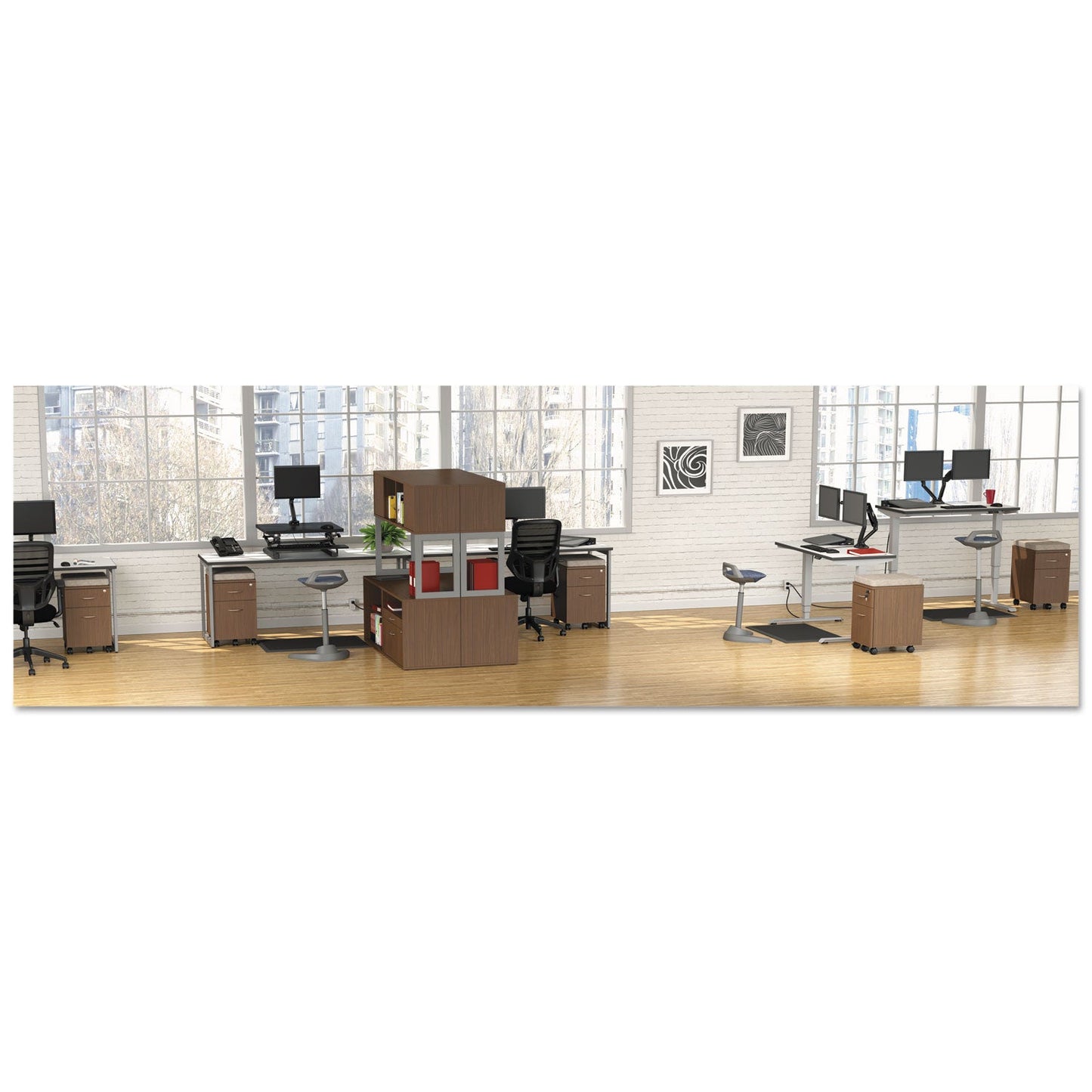 Alera Reversible Laminate Table Top, Rectangular, 71.5w x 23.63d, White/Gray