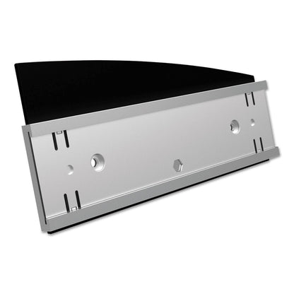 deflecto Interior Image Anti-Glare Sign Holder, Landscape, 8.5 x 2 Insert, Black/Silver
