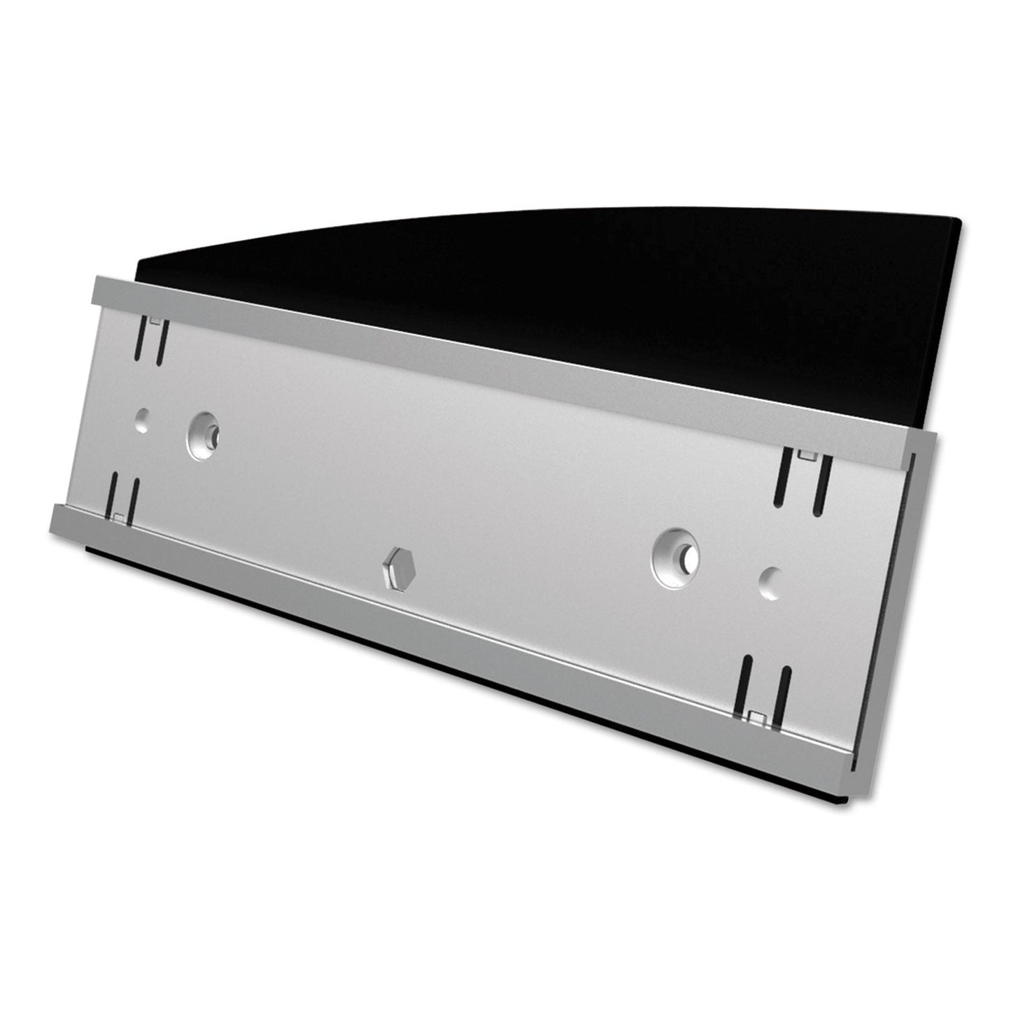 deflecto Interior Image Anti-Glare Sign Holder, Landscape, 8.5 x 2 Insert, Black/Silver