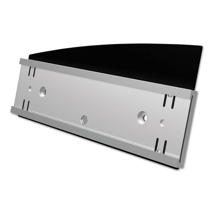 deflecto Interior Image Anti-Glare Sign Holder, Landscape, 8.5 x 2 Insert, Black/Silver