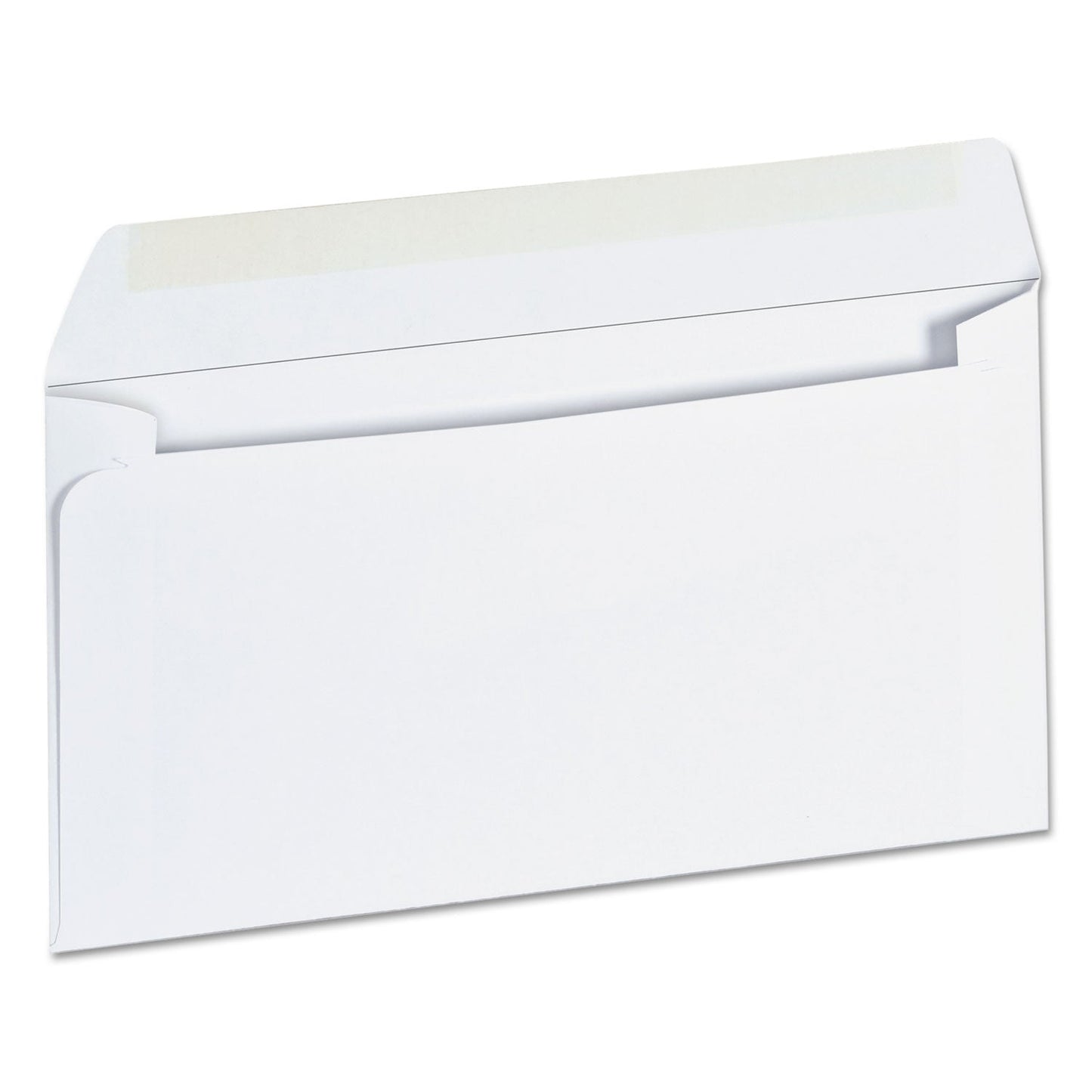 Universal Open-Side Business Envelope, #6 3/4, Square Flap, Gummed Closure, 3.63 x 6.5, White, 500/Box