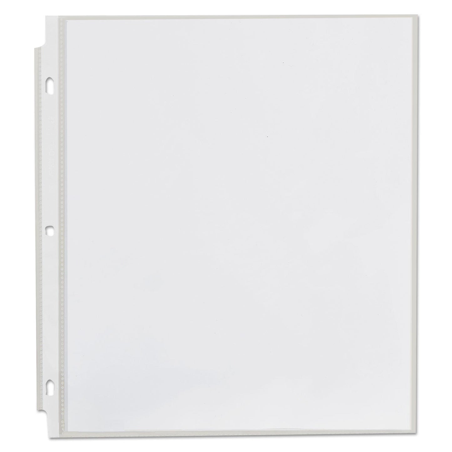 Universal Top-Load Poly Sheet Protectors, Heavy Gauge, Clear, 50/Pack