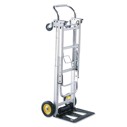 Safco HideAway Convertible Truck, 250 lb to 400 lb Capacity, 15.5 x 43 x 36, Aluminum